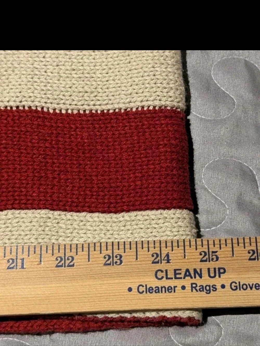 American Flag Infinity Scarf USA Stars & Stripes Red White & Blue Vintage Style